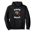 Papa Bear Funny Fathers Day Dad Hoodie - Aesthetic Graphic Men Women - T-Shirt, Sweatshirt, Hoodie