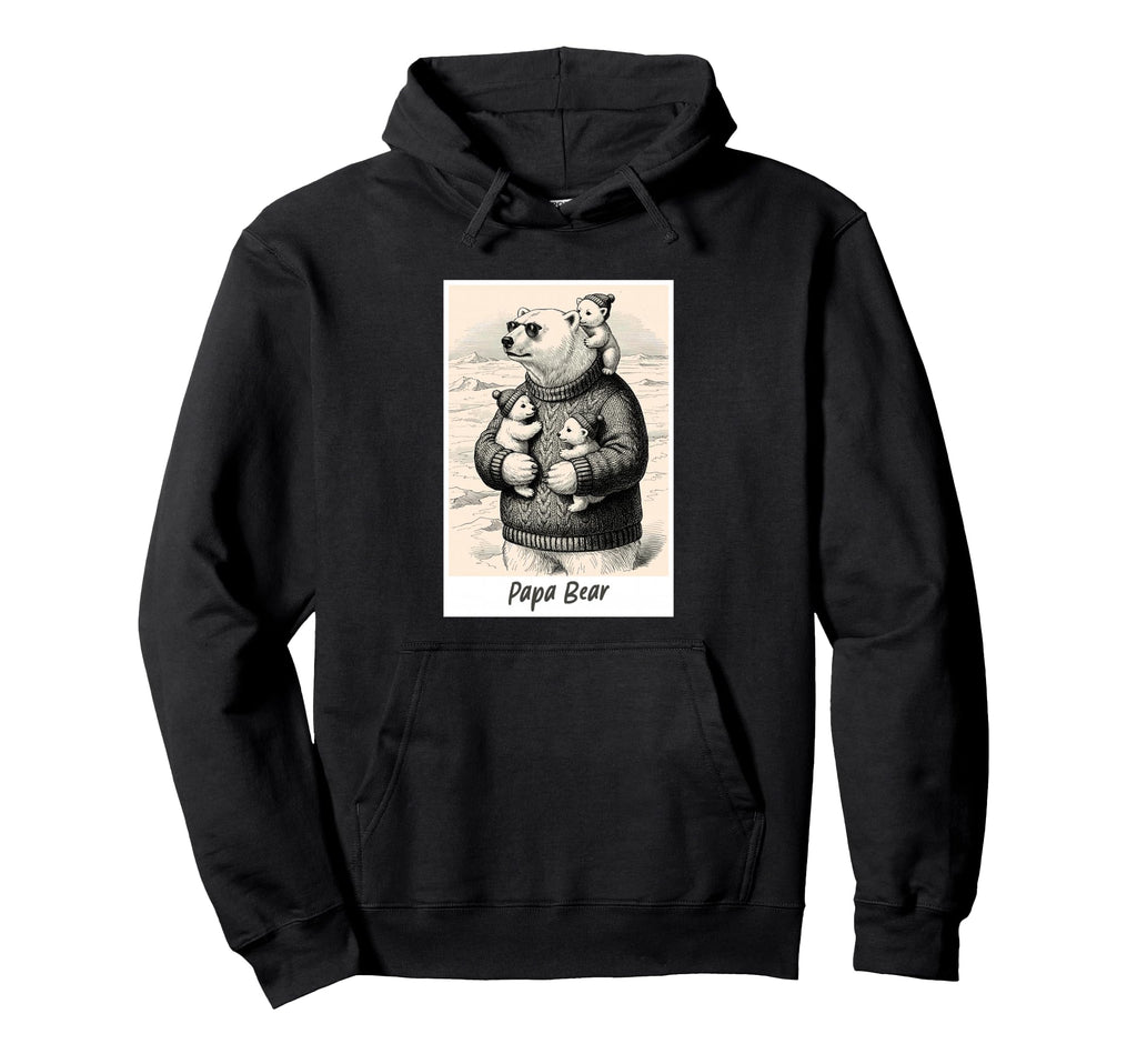 Papa Polar Bear Cubs Appreciation Hoodie - Unique Graphic Unisex - T-Shirt, Sweatshirt, Hoodie