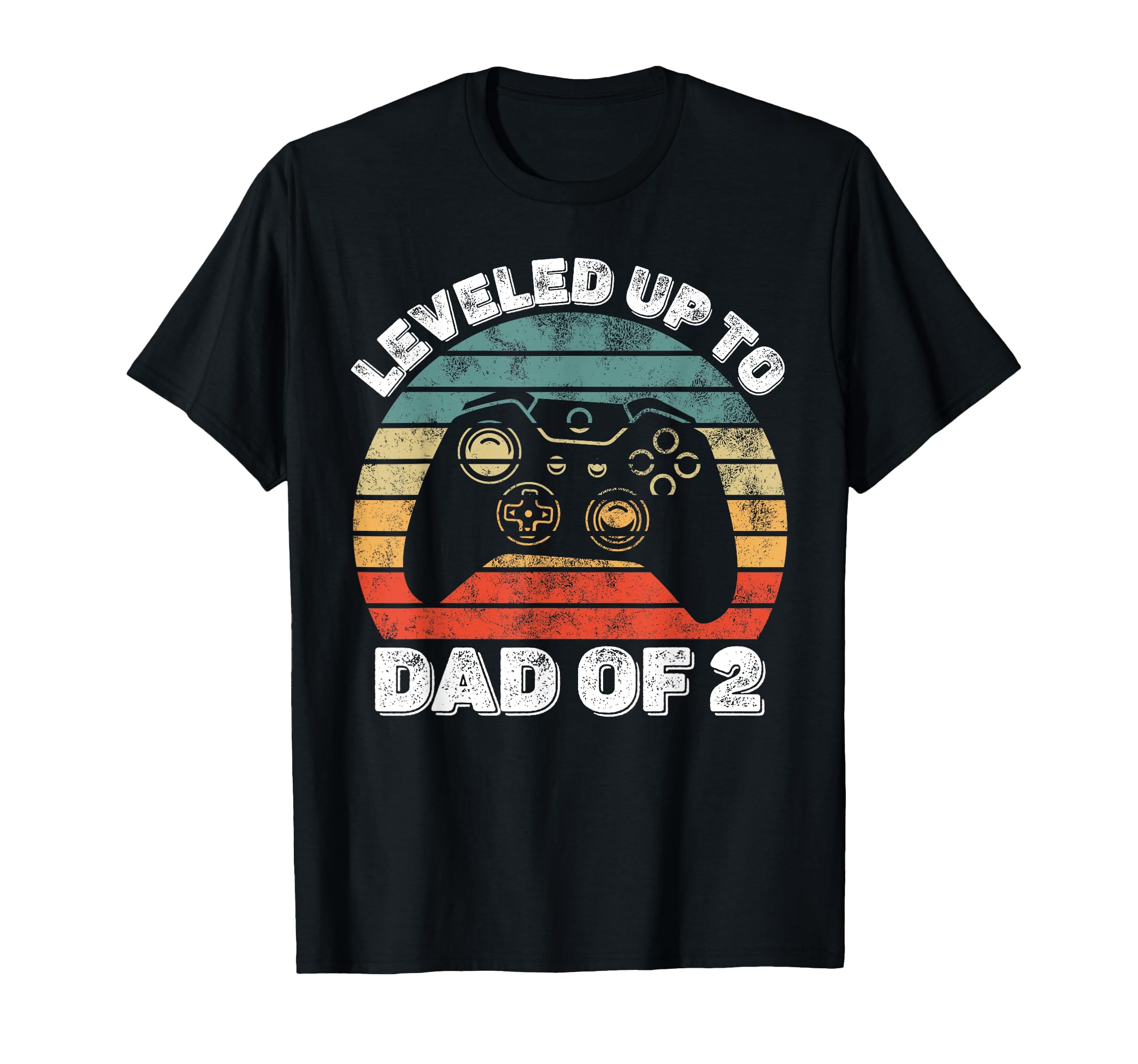 Gamer Dad Leveled Up To Dad 2 Video T-Shirt - Novelty Apparel Men Women - T-Shirt, Sweatshirt, Hoodie