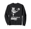 Soccer Pug Skills Loading Dog Sweatshirt - Minimalist Print for Adults - T-Shirt, Sweatshirt, Hoodie