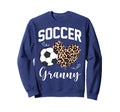 Soccer Granny Heart Leopard Mom Sweatshirt - Minimalist Print Unisex - T-Shirt, Sweatshirt, Hoodie