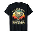 Chicken Dads Have Best Peckers Funny T-Shirt - Minimalist Print Unisex - T-Shirt, Sweatshirt, Hoodie