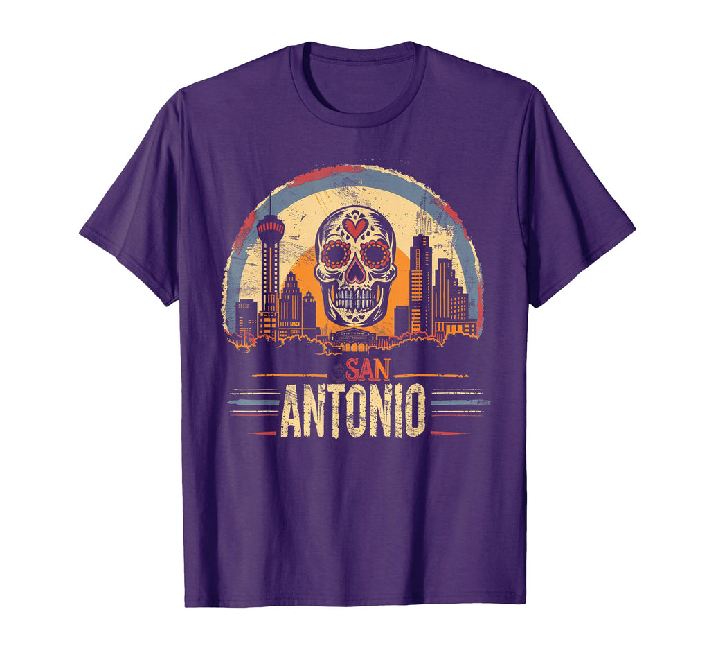 San Antonio Sugar Skull Cinco De T-Shirt - Fun Novelty Design for Adults - T-Shirt, Sweatshirt, Hoodie