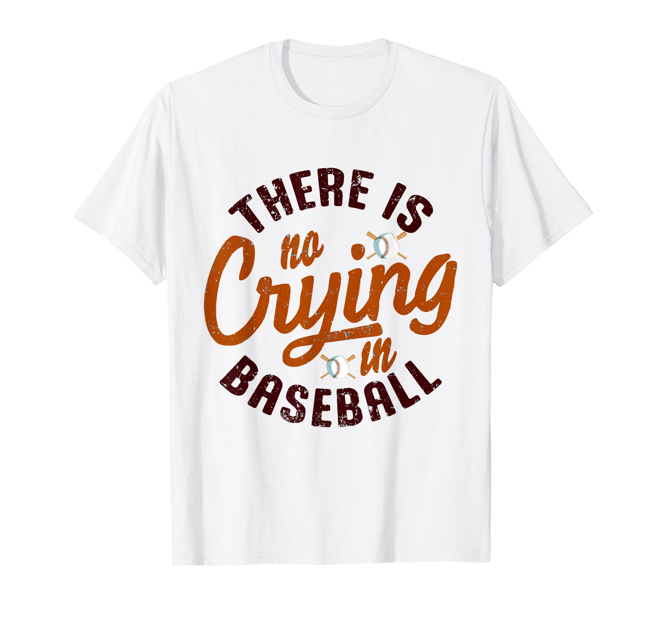 There Is No Crying Baseball Mom Dad T-Shirt - Aesthetic Graphic for Adults - T-Shirt, Sweatshirt, Hoodie