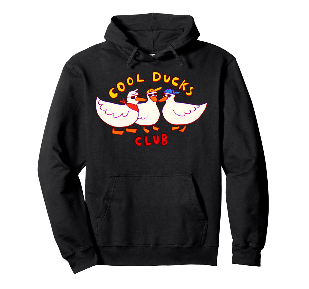 Threadless Ducks Club Ducks Hoodie - Casual Everyday Wear Men Women - T-Shirt, Sweatshirt, Hoodie