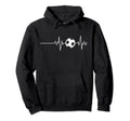 Soccer Heartbeat Soccer Player Soccer Hoodie - Minimalist Print for Adults - T-Shirt, Sweatshirt, Hoodie