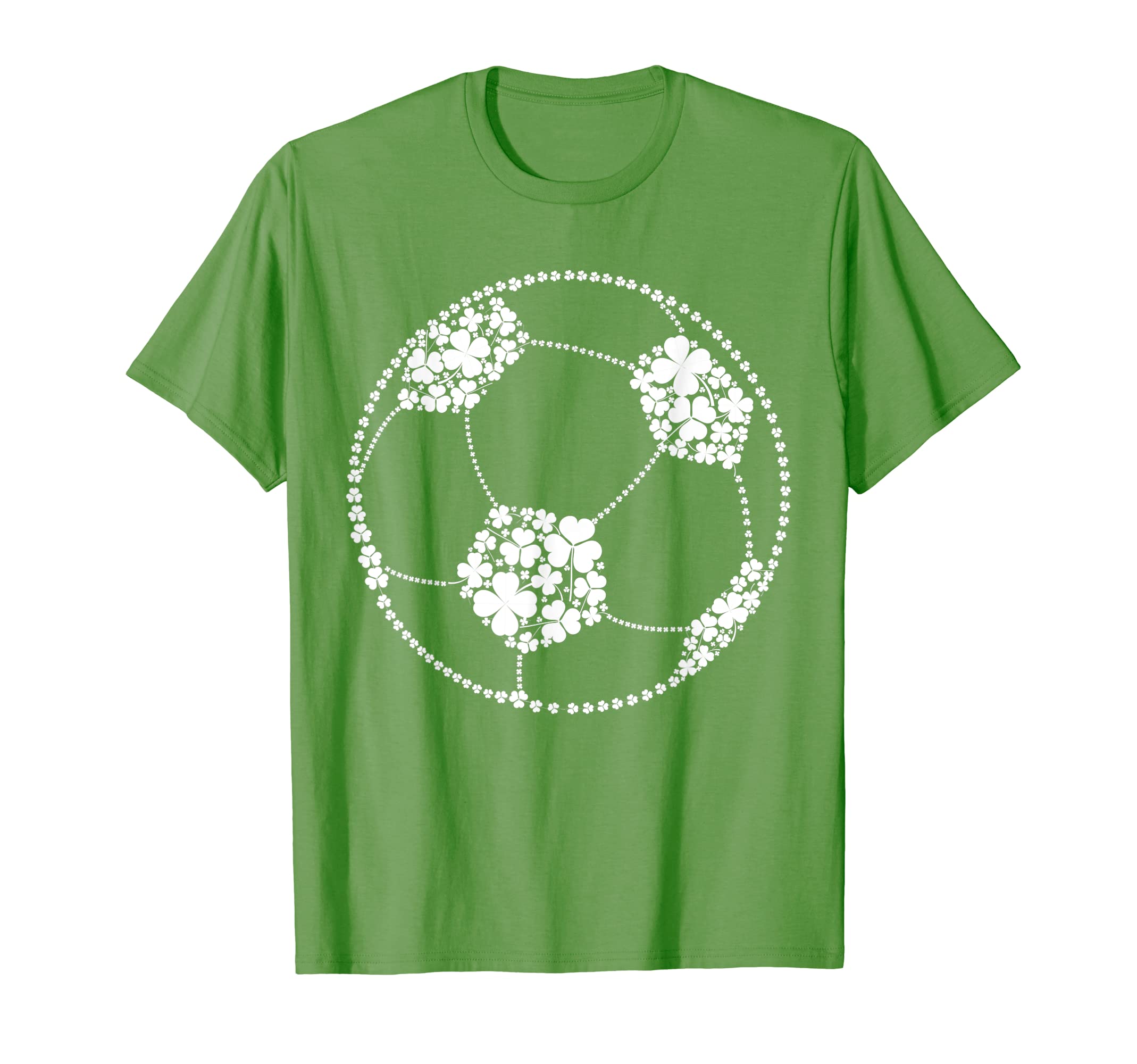 Funny Shamrock Soccer Ball St Patricks T-Shirt - Minimalist Print Unisex - T-Shirt, Sweatshirt, Hoodie