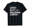 Baseball Mom Dad Summer Nights And T-Shirt - Fun Novelty Design for Adults - T-Shirt, Sweatshirt, Hoodie