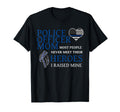 Police Officer Mom Thin Blue Line T-Shirt - Unique Graphic Men Women - T-Shirt, Sweatshirt, Hoodie