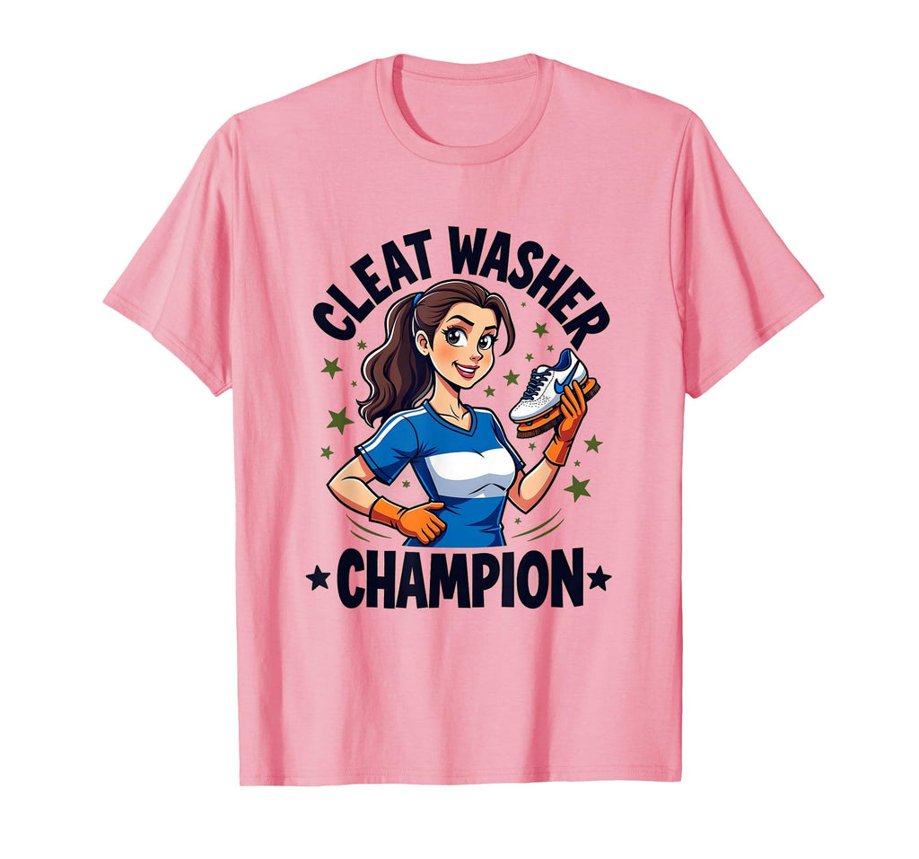 Cleat Washer Champion Soccer Mom T-Shirt - Minimalist Print Men Women - T-Shirt, Sweatshirt, Hoodie