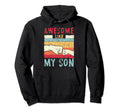 Awesome Like My Son Fathers Day Hoodie - Casual Everyday Wear for Adults - T-Shirt, Sweatshirt, Hoodie