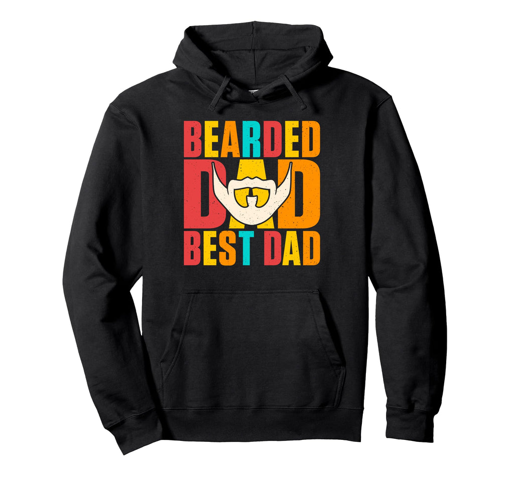 Bearded Dad Best Dad Hoodie - Custom Art Print Men Women - T-Shirt, Sweatshirt, Hoodie