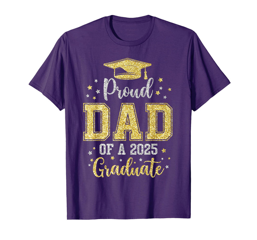 Proud Dad 2025 Graduate Matching Family T-Shirt - Graphic Print Unisex - T-Shirt, Sweatshirt, Hoodie
