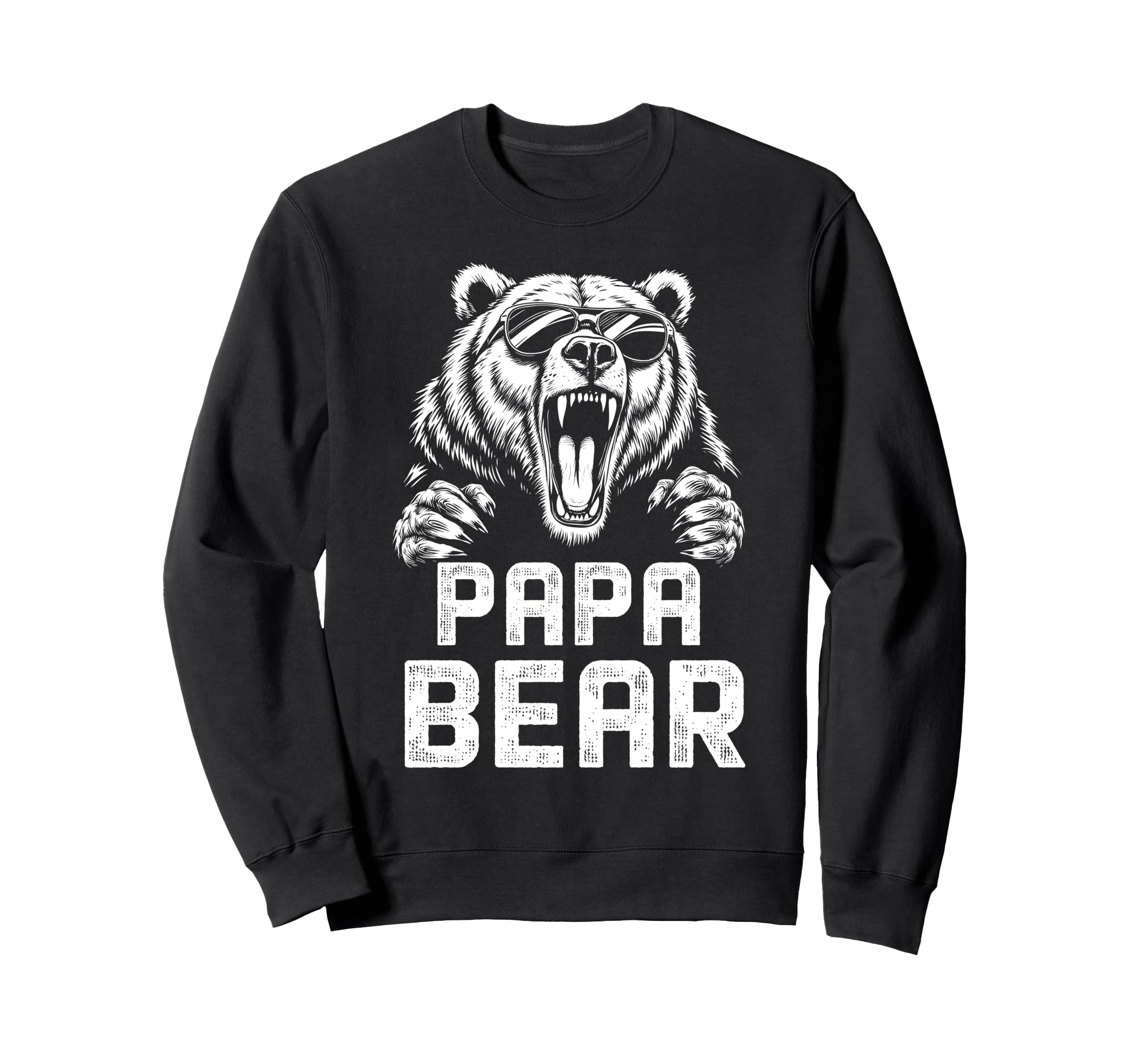 Papa Bear Fathers Day Funny Bear Sweatshirt - Custom Art Print Men Women - T-Shirt, Sweatshirt, Hoodie