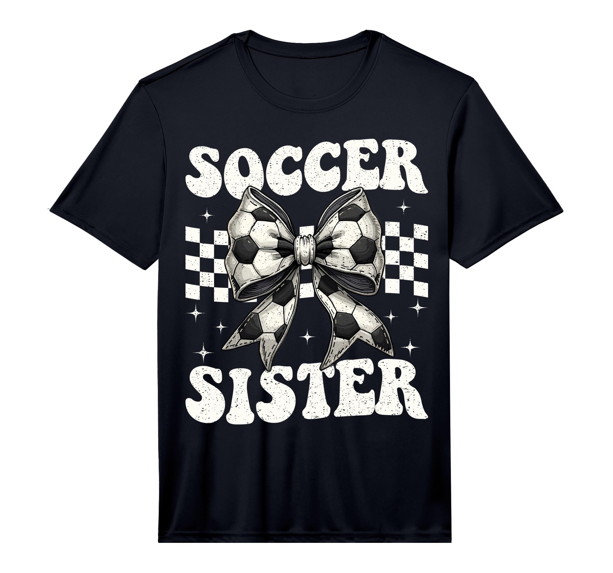 Soccer Sister Funny Coquette Bow T-Shirt - Casual Everyday Wear Men Women - T-Shirt, Sweatshirt, Hoodie