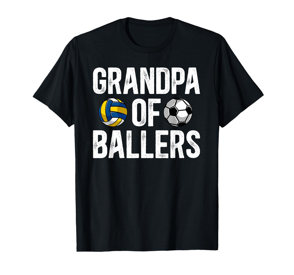 Grandpa Ballers Proud Volleyball T-Shirt - Novelty Apparel Men Women - T-Shirt, Sweatshirt, Hoodie
