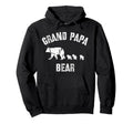 Grand Papa Bear 3 Three Cubs Grandpa Hoodie - Minimalist Print for Adults - T-Shirt, Sweatshirt, Hoodie