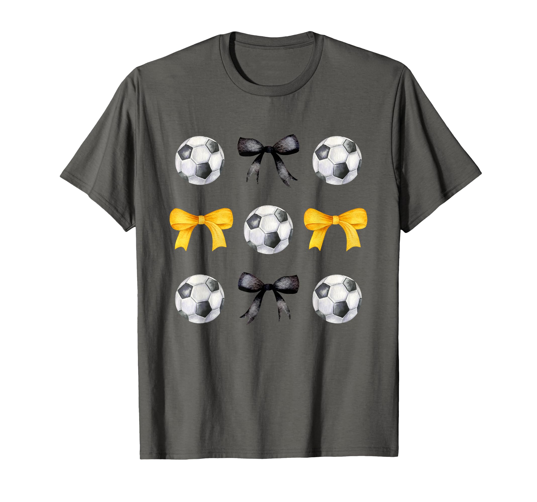 Soccer Ball Bows Womens Soccer T-Shirt - Fun Novelty Design for Adults - T-Shirt, Sweatshirt, Hoodie