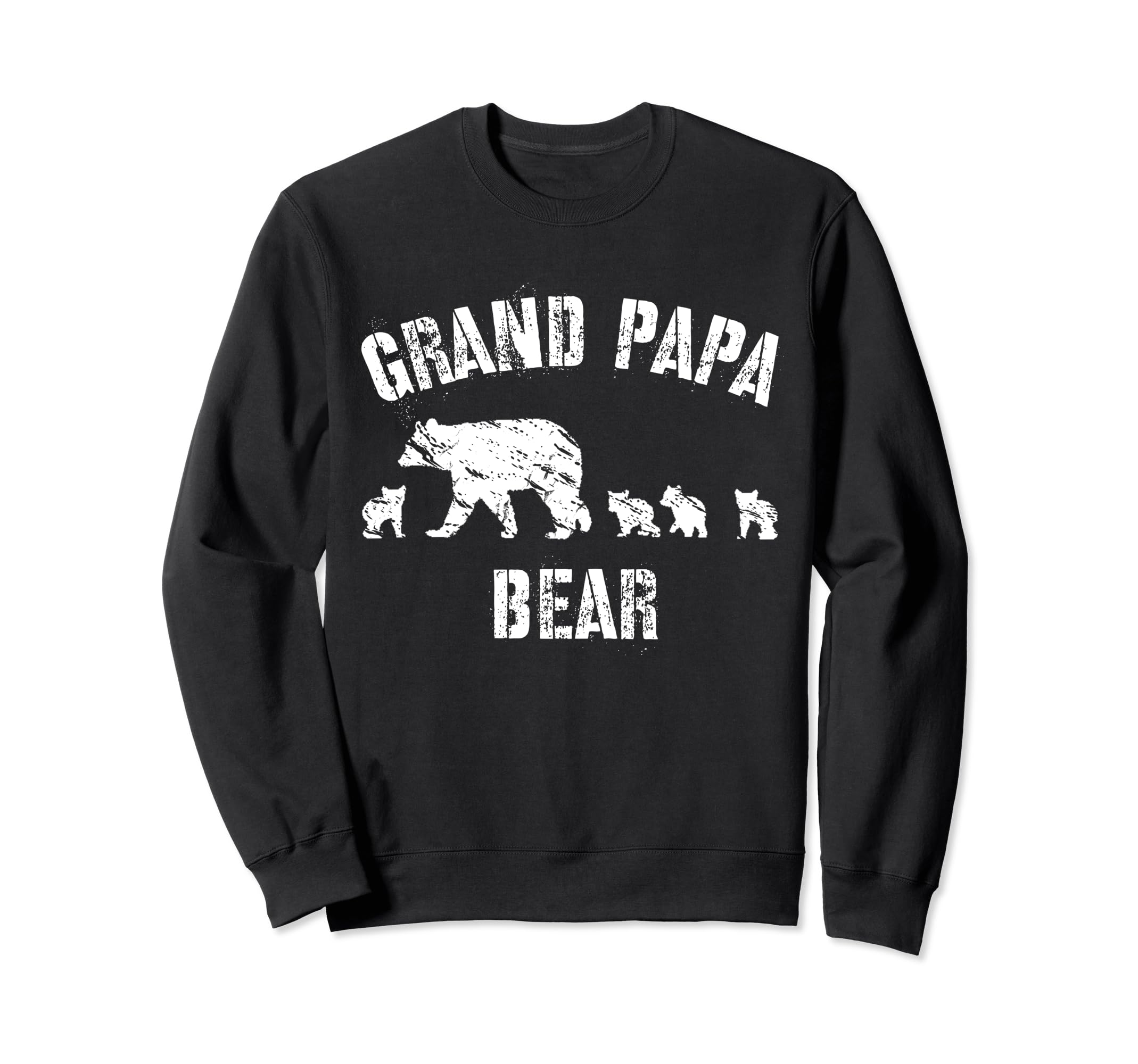 Grand Papa Bear 4 Four Cubs Sweatshirt - Novelty Apparel for Adults - T-Shirt, Sweatshirt, Hoodie