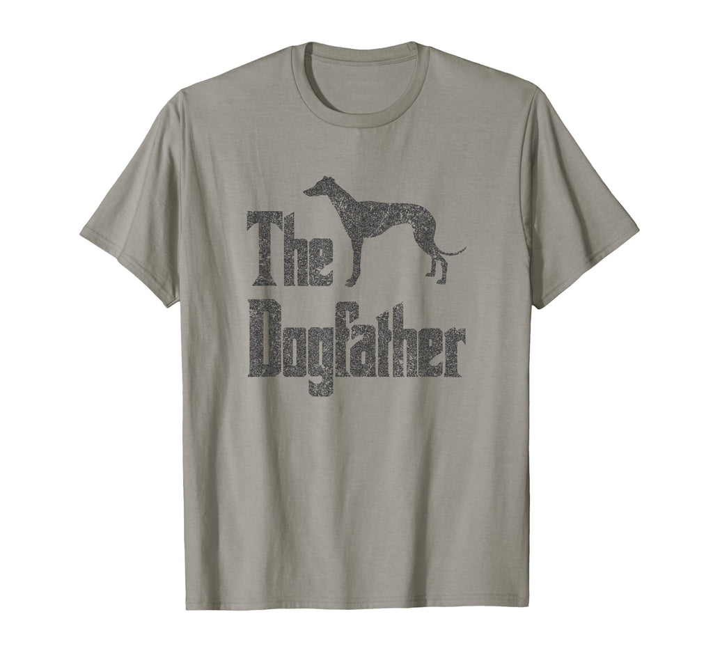 Dogfather Greyhound Silhouette Funny T-Shirt - Unique Graphic Men Women - T-Shirt, Sweatshirt, Hoodie