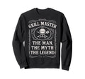 Funny Bbq Dad Grill Master Myth Sweatshirt - Minimalist Print for Adults - T-Shirt, Sweatshirt, Hoodie