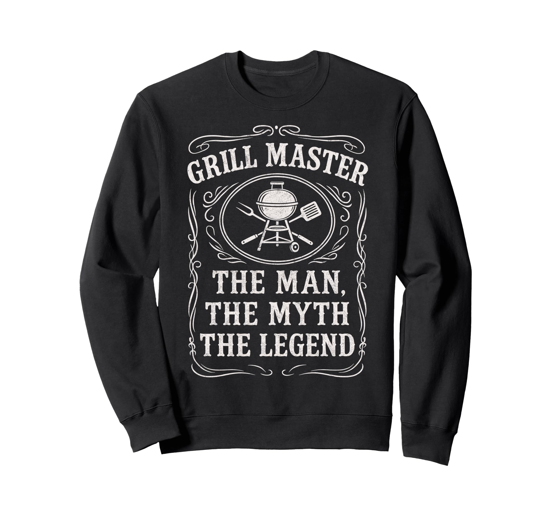 Funny Bbq Dad Grill Master Myth Sweatshirt - Minimalist Print for Adults - T-Shirt, Sweatshirt, Hoodie