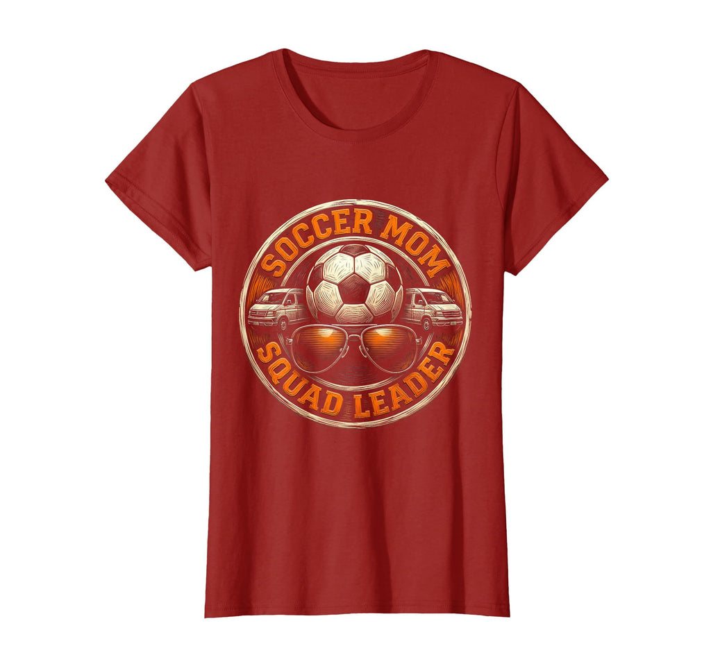 Soccer Mom Squad Leader Funny T-Shirt - Aesthetic Graphic Unisex - T-Shirt, Sweatshirt, Hoodie