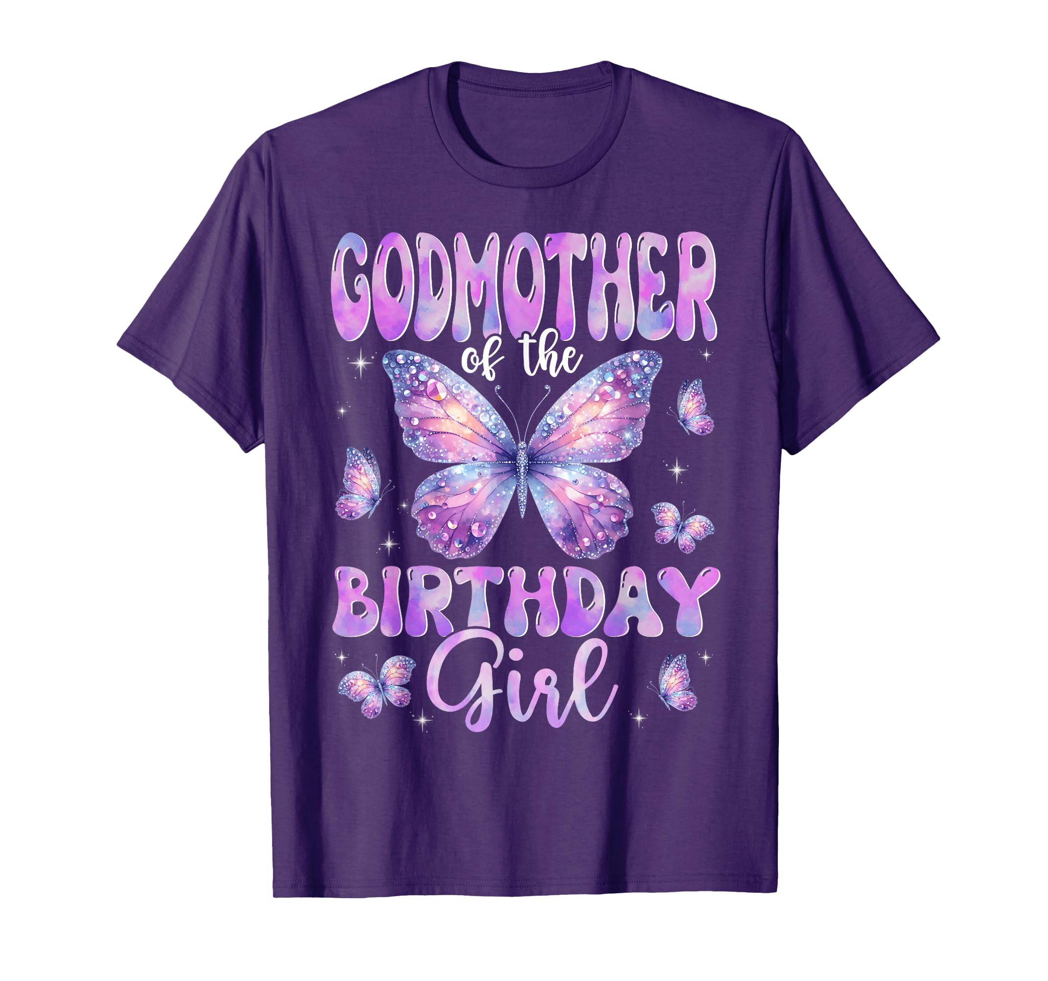 Godmother Birthday Butterfly Family T-Shirt - Custom Art Print for Adults - T-Shirt, Sweatshirt, Hoodie