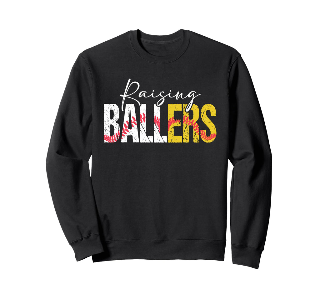 Busy Raising Ballers Baseball Sweatshirt - Custom Art Print for Adults - T-Shirt, Sweatshirt, Hoodie