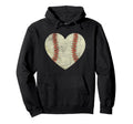 Baseball Heart Mom Dad Sports Player Hoodie - Fun Novelty Design for Adults - T-Shirt, Sweatshirt, Hoodie