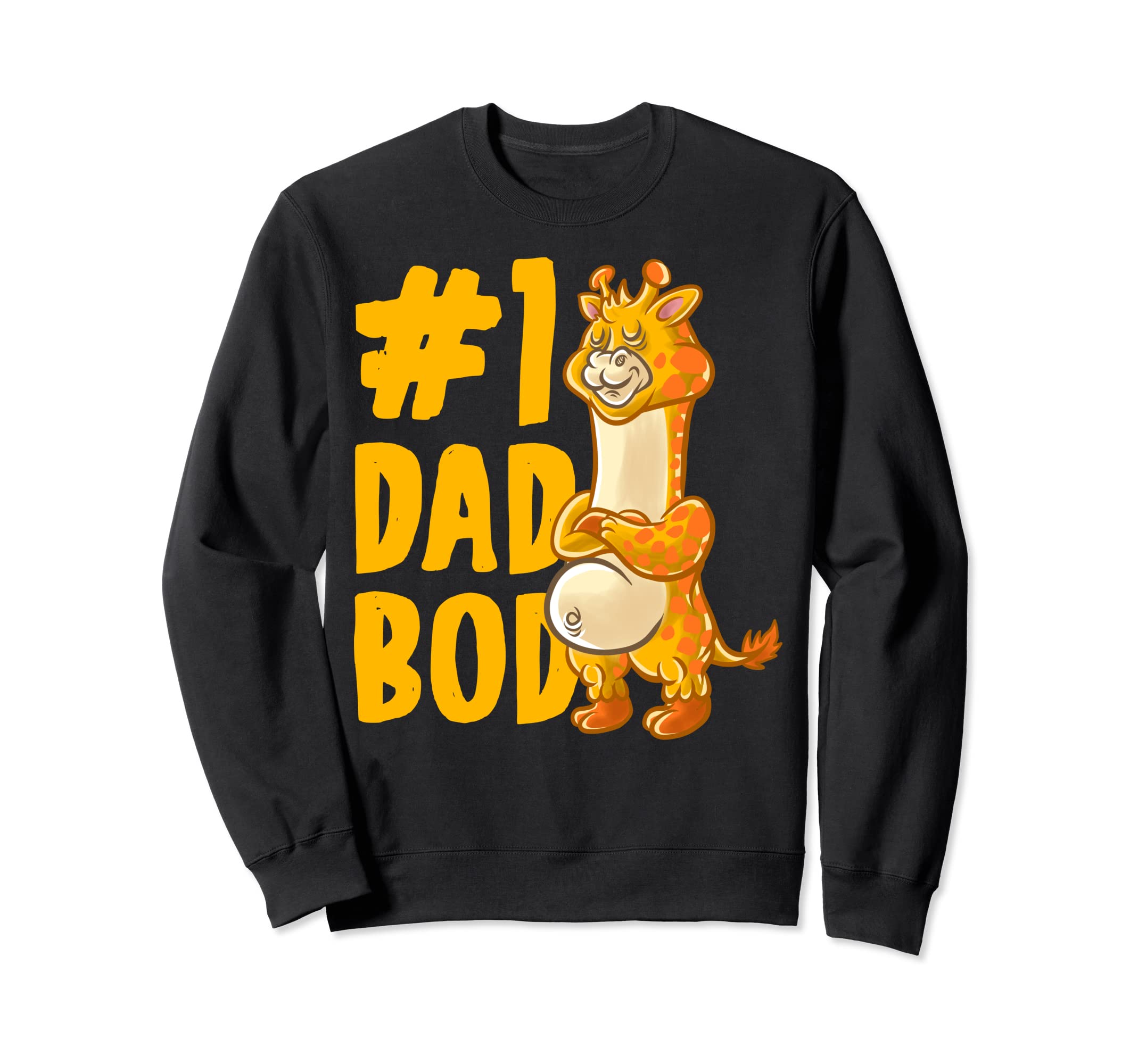 Giraffe Dad Best Dad Bod Daddy Sweatshirt - Minimalist Print for Adults - T-Shirt, Sweatshirt, Hoodie
