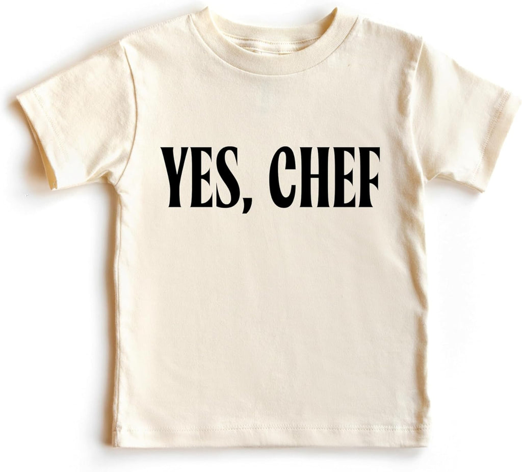 Yes Chef 100% Cotton Toddler Foodie Kids Clothes - Adult & Kids T-Shirts, Sweatshirts & Hoodies apparel design preview 1