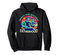 Single Dad Parenting Single Parent Hoodie - Minimalist Print for Adults - T-Shirt, Sweatshirt, Hoodie