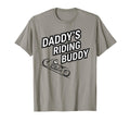 Daddys Riding Buddy Motorcycle Dad T-Shirt - Custom Art Print Men Women - T-Shirt, Sweatshirt, Hoodie