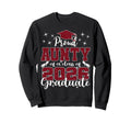 Super Proud Aunty 2026 Graduate Sweatshirt - Minimalist Print for Adults - T-Shirt, Sweatshirt, Hoodie