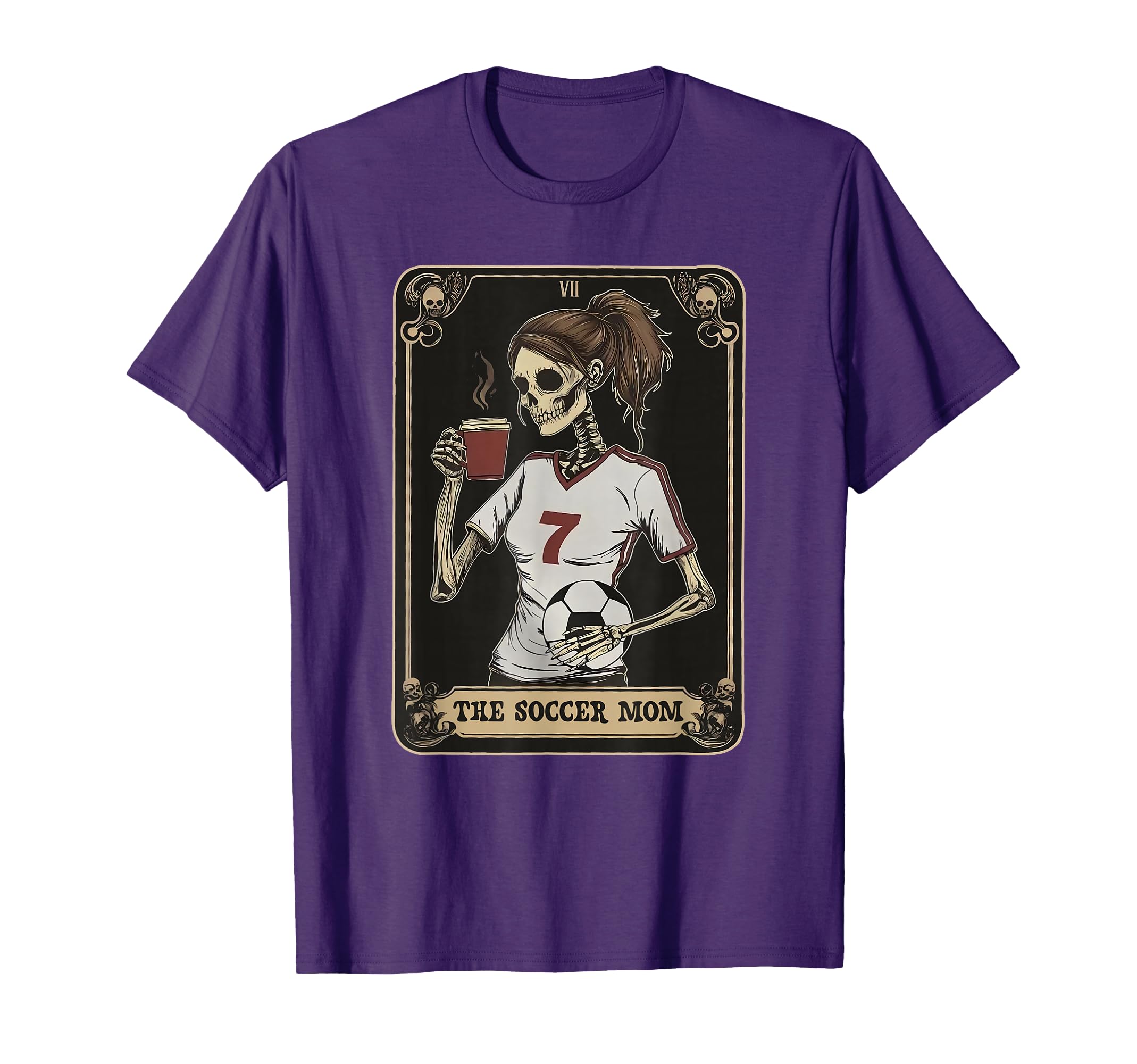 Soccer Mom Skeleton Tarot Card Halloween T-Shirt - Trendy Graphic Men Women - T-Shirt, Sweatshirt, Hoodie