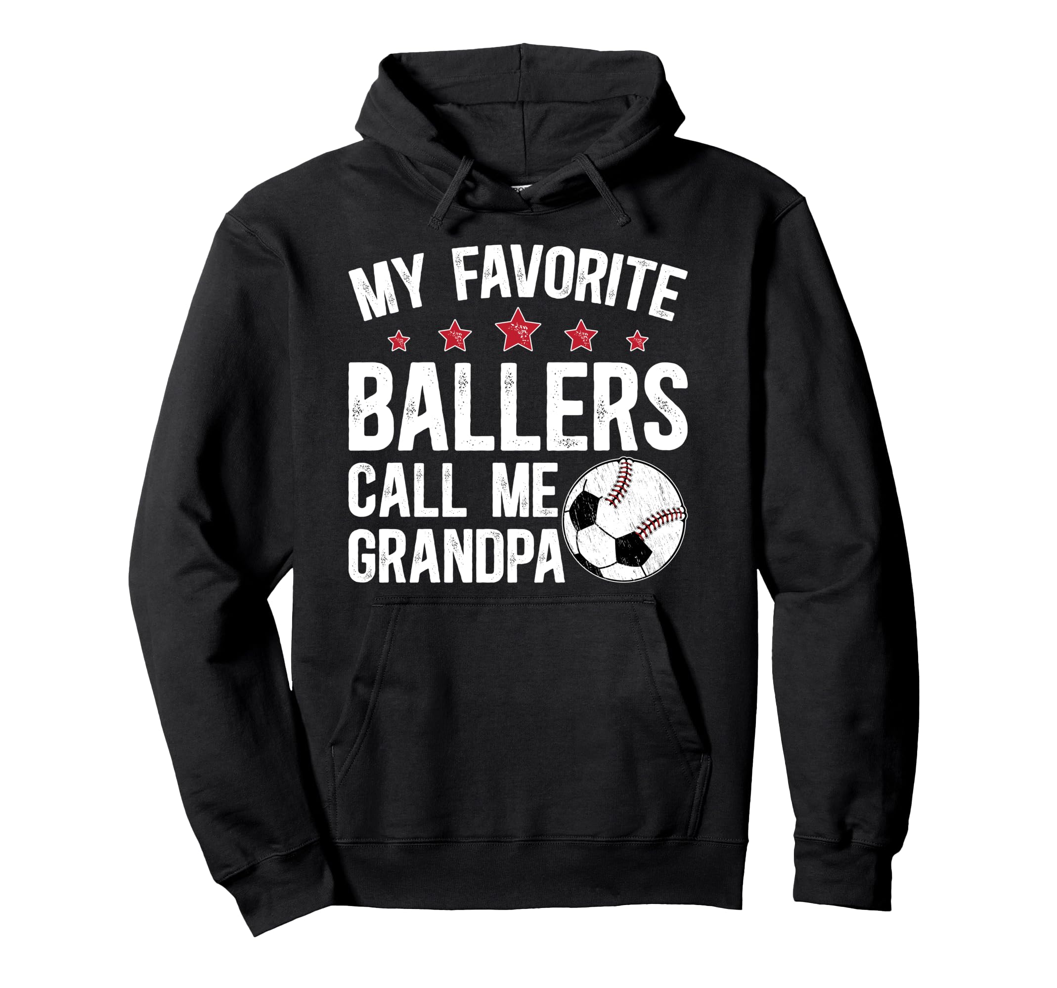Favorite Ballers Call Me Grandpa Baseball Hoodie - Novelty Apparel Unisex - T-Shirt, Sweatshirt, Hoodie