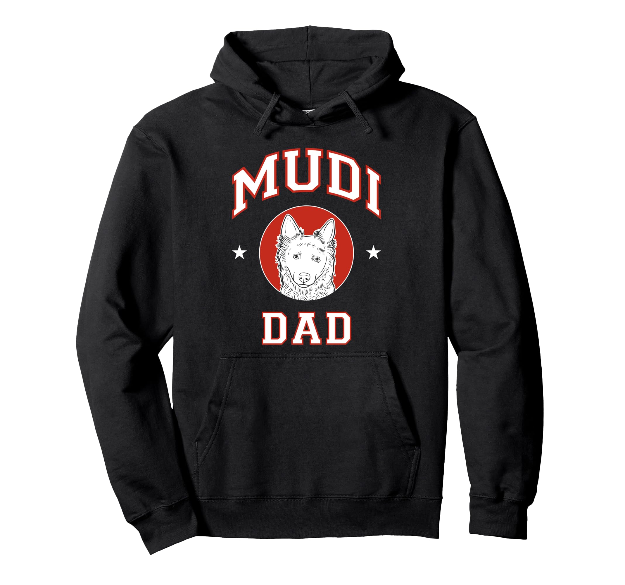 Mudi Dad Dog Father Hoodie - Minimalist Print Unisex - T-Shirt, Sweatshirt, Hoodie