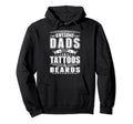 Dads Tattoo Beard Mustache Inked Hoodie - Streetwear Style for Adults - T-Shirt, Sweatshirt, Hoodie
