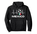 Mexico Soccer Mexico Futbol Heartbeat Hoodie - Custom Art Print for Adults - T-Shirt, Sweatshirt, Hoodie