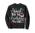 Aunt Birthday Butterfly Party Sweatshirt - Streetwear Style for Adults - T-Shirt, Sweatshirt, Hoodie