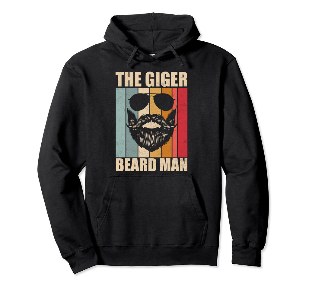 Ginger Bearded Funny Bearded Dad Beard Hoodie - Graphic Print for Adults - T-Shirt, Sweatshirt, Hoodie