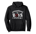 Outnumbered Funny Mom Soccer Family Hoodie - Custom Art Print for Adults - T-Shirt, Sweatshirt, Hoodie