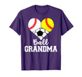 Ball Grandma Funny Baseball Softball T-Shirt - Graphic Print Men Women - T-Shirt, Sweatshirt, Hoodie