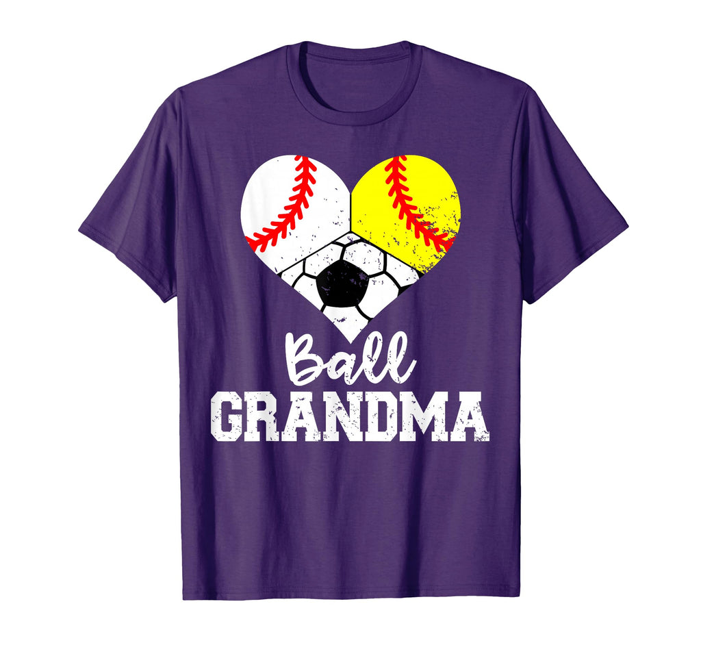 Ball Grandma Funny Baseball Softball T-Shirt - Trendy Graphic for Adults - T-Shirt, Sweatshirt, Hoodie