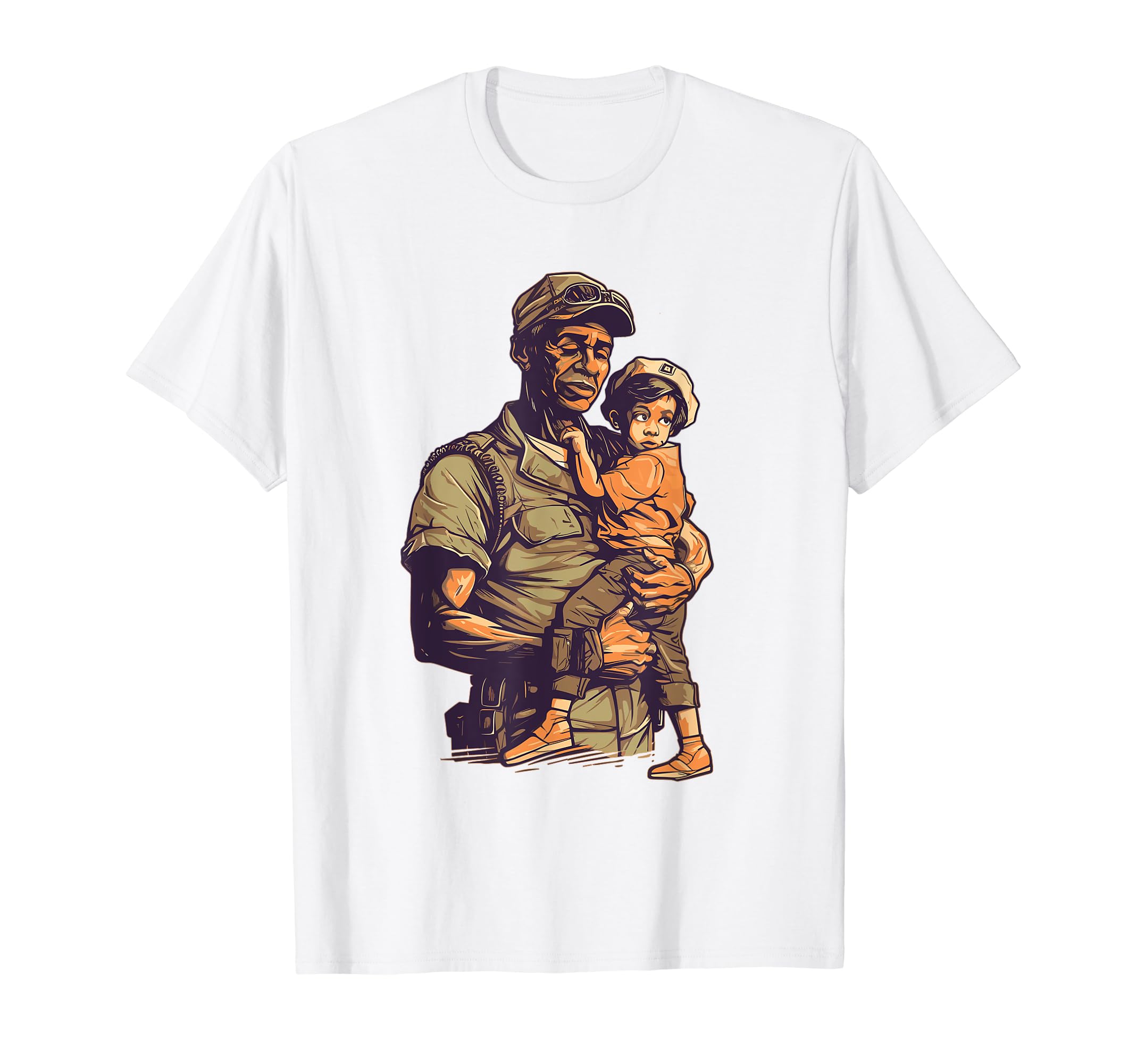 Dad Grandpa Veteran Veterans American T-Shirt - Unique Graphic Men Women - T-Shirt, Sweatshirt, Hoodie