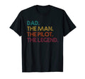 Aviation Dad Pilot Legend Dad Gift T-Shirt - Minimalist Print Unisex - T-Shirt, Sweatshirt, Hoodie
