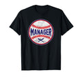 Manager Baseball Positions Team Designer T-Shirt - Custom Art Print Unisex - T-Shirt, Sweatshirt, Hoodie
