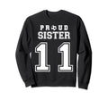 Number 11 Custom Proud Soccer Futbol Sweatshirt - Trendy Graphic Unisex - T-Shirt, Sweatshirt, Hoodie