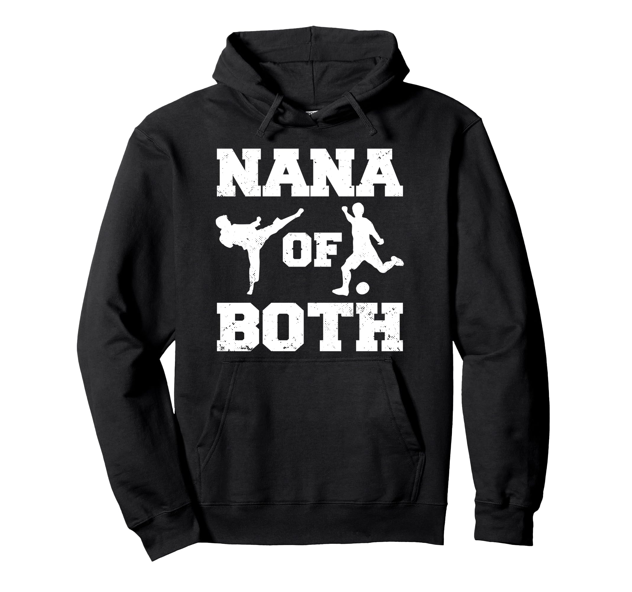 Nana Both Funny Soccer And Taekwondo Hoodie - Aesthetic Graphic Men Women - T-Shirt, Sweatshirt, Hoodie